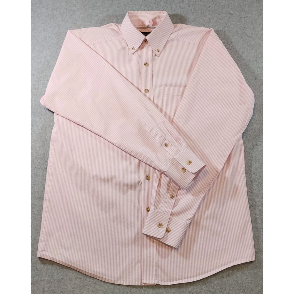 Ariat Pro Series Men's Button Down Western Shirt, Size Small, Pink Stripe